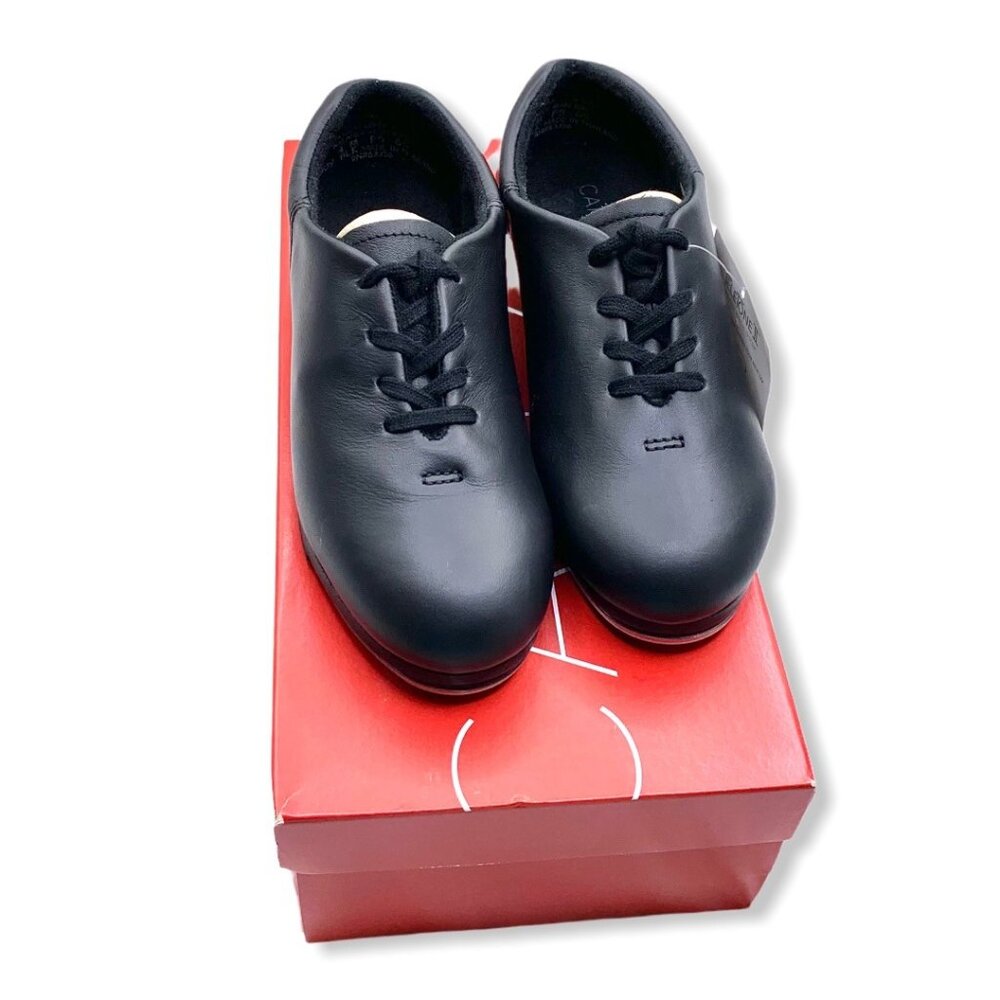 Capezio Oxford Premiere Tap Black CG09 Oxford Leather Teens 4.5 Shoes Dance New